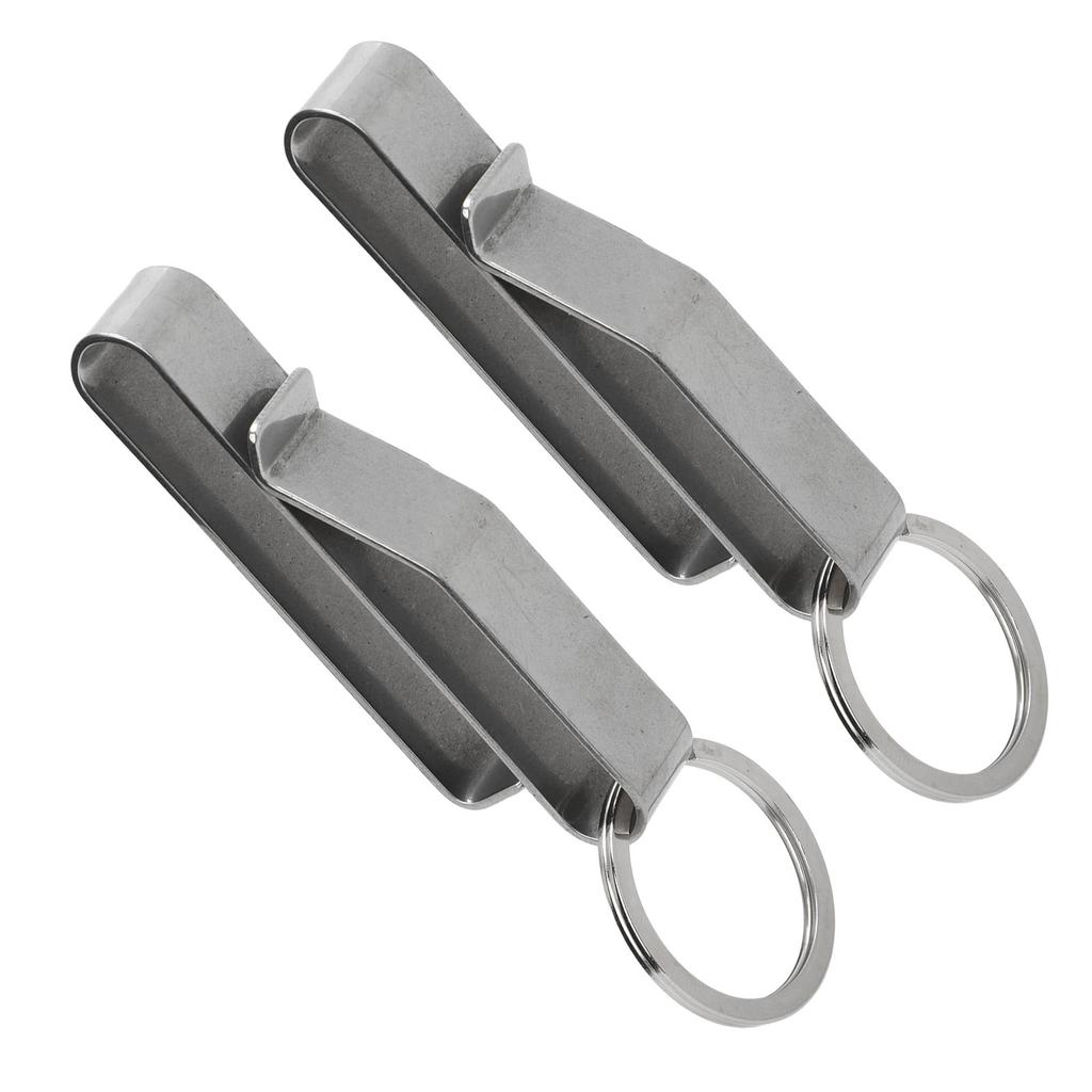 Belt Key Holder Stainless Steel Compact Quick Release Belt Key Clip with Key   for   Law Enforcement