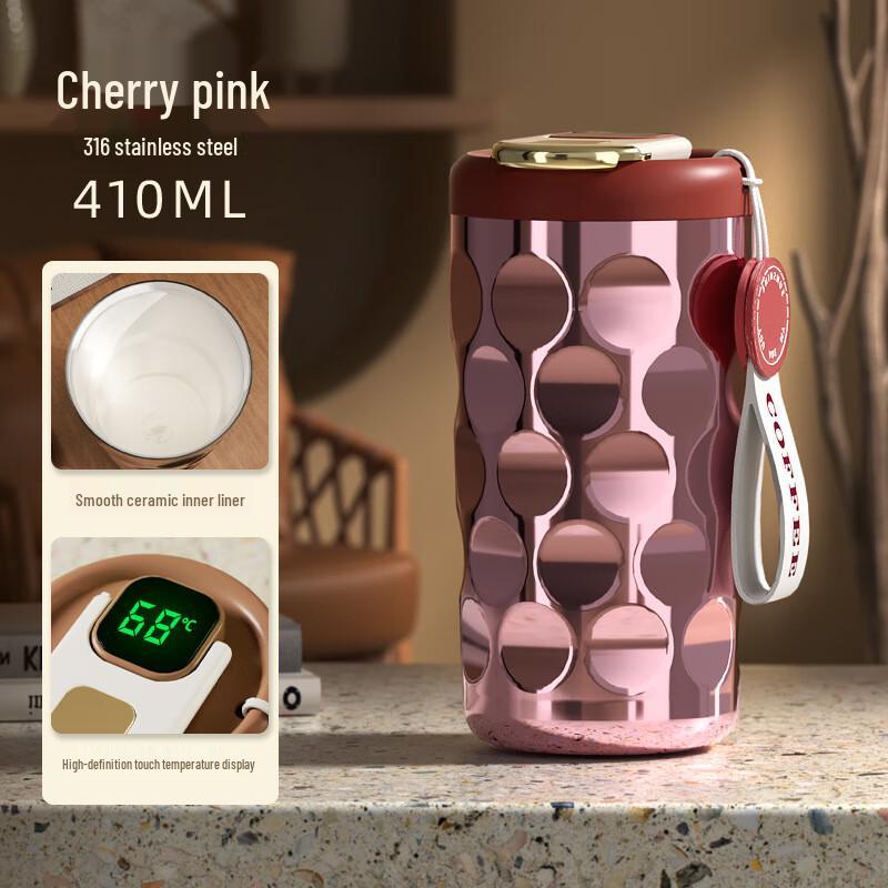 Shuixi Ceramic Lined Stainless Steel Insulated Portable Coffee Cup