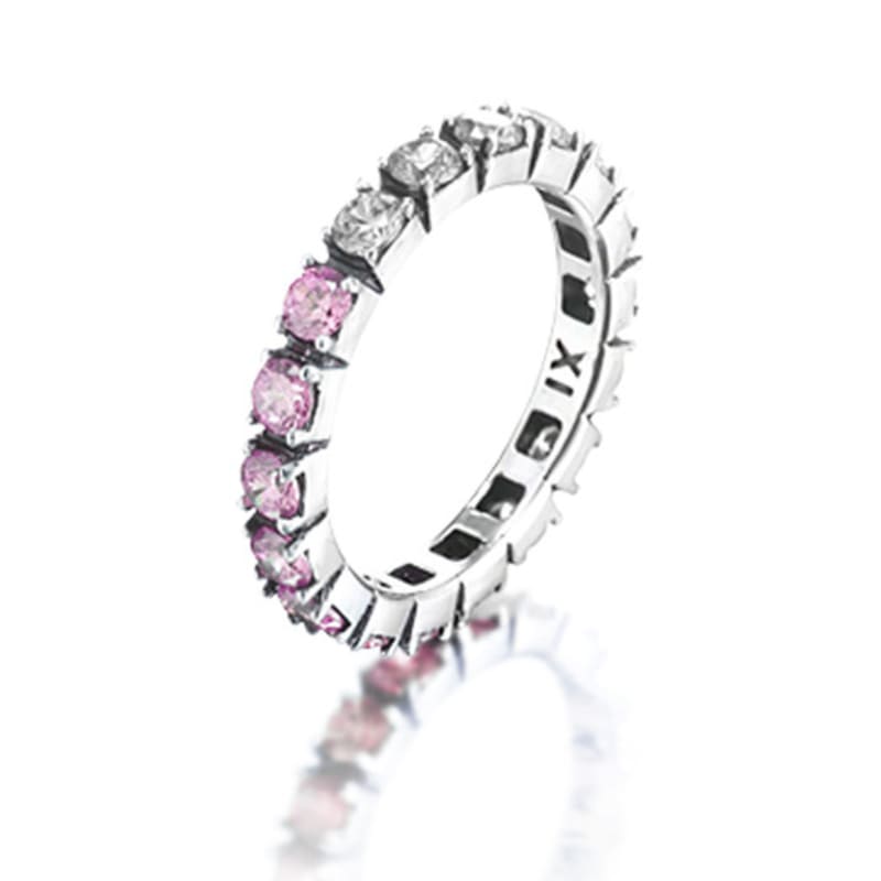 Anonymous Artisan Star Candy Half Ring - pink