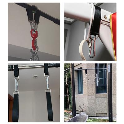 Gym Single Bar Extension Belt Tree Swing Straps 200kg Heavy Duty Hook Ring Hanging Belt Connecting Belt For Hammock Punching Bag