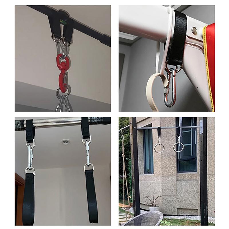 Posilovací Jednoduchá Hrazda Prodloužení Pás Stromové Houpačkové Popruhy 200Kg Těžký Hák Kroužek Závěsný Pás Spojovací Pás Pro Houpací Síť Boxovací Pytel