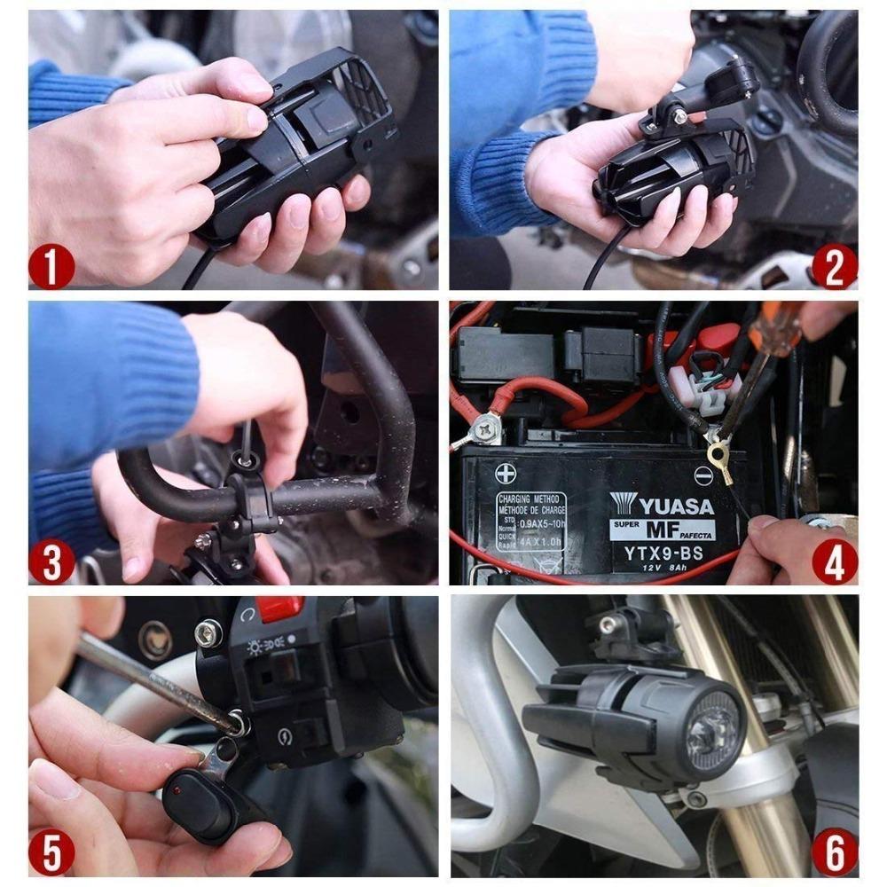 For BMW R1200GS R 1200 GS Adventure LC 2014 2015 2016 Motorcycle Front Fog Light Led Driving Lights Parts