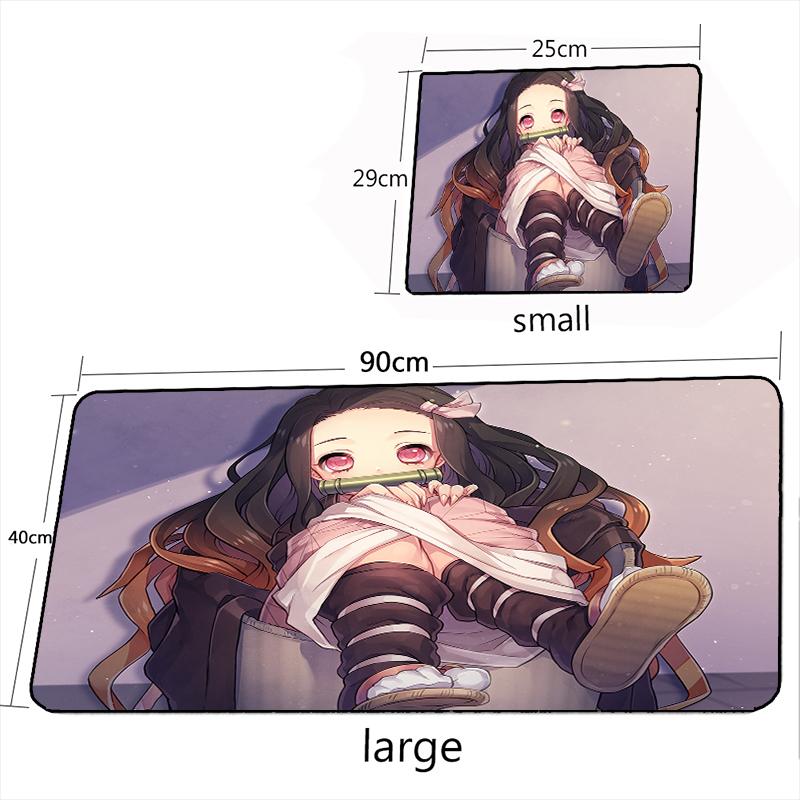 MRGLZY Kamado Nezuko Hot Anime Mouse Pad Demon Slayer Large Carpet DeskMat Computer Gamer Gaming Peripheral Accessories MousePad