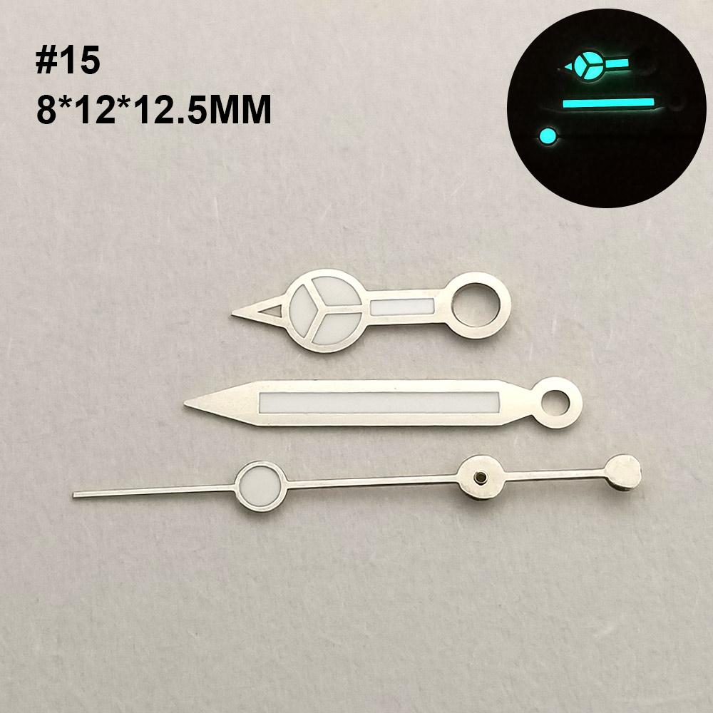 Uhrzeiger C3/bgw9 Blau Grün Leuchtend passend für NH-35-36 Uhrwerk Mechanische Armbanduhr Zubehör Silber Gold Roségold Schwarz