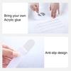 1 Pack PEVA Bathtub Strip Non-slip Waterproof Strong Adhesive Shower Sticker for Bathroom