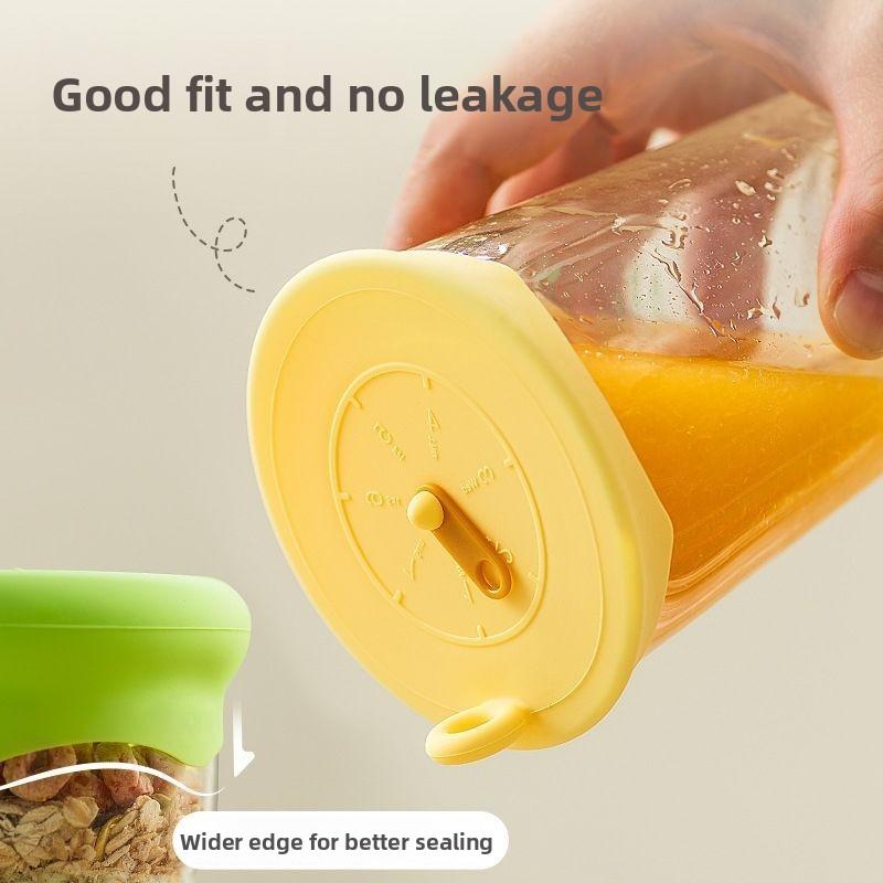 Food Cover Set Bowl Lids Heat Resistant Round Refrigerator Leftovers Universal Sealing Lids Reusable Kitchen Covers