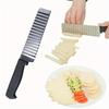 Potato Cutter Potato Chip Cutter Stainless Steel Serrated Blade