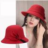 Elegant Women Ladies Girl Hat Warmer Fisherman Cap Brim Bowler Fedora Hats  Lady Girl