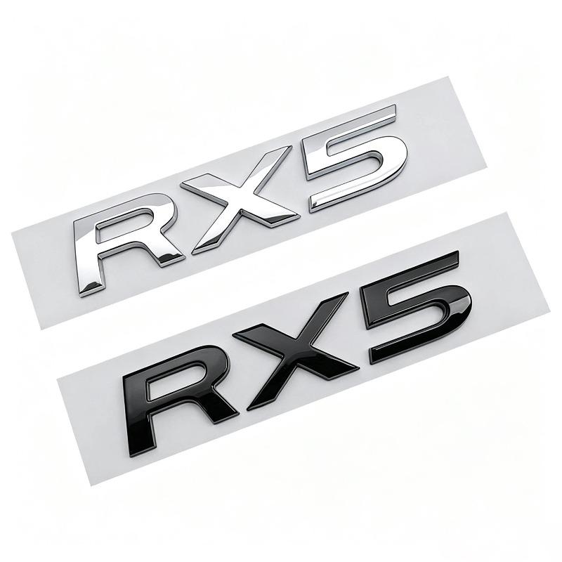 Van toepassing op RX5 autosticker, woordlabel achterklep modellabel rx5 Engelse letter logo gewijzigd autologo