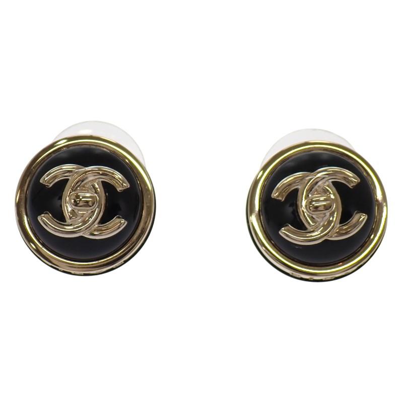 CHANEL  ABA005 Pierce black metal Women