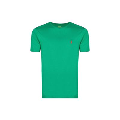 Polo Solid Color Short Sleeve T-Shirt Men Tops Green 710671438C-263