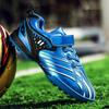 High-Quality Gold Children's Soccer Shoes Low Hook-Loop Futsal Shoes For Kids Lightweight Anti-Skid Football Training Shoes Boy