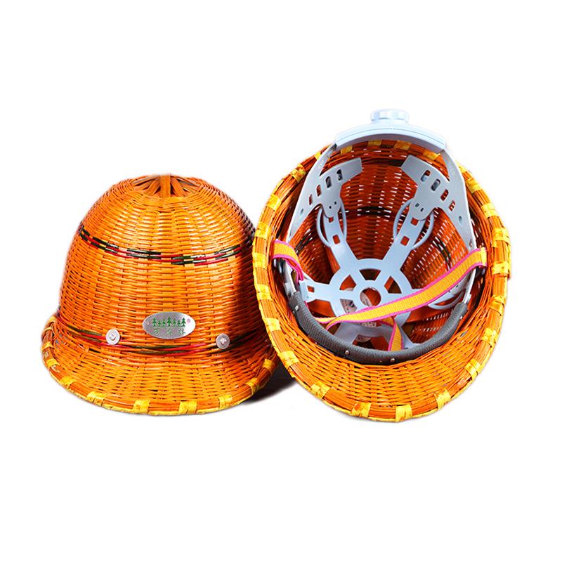 Wanmulin Summer Breathable Bamboo Safety Helmet for Construction and Labor Protection