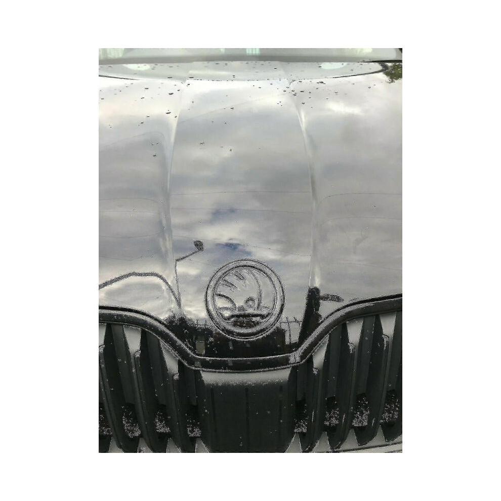 Schwarzes 90mm Emblem Abzeichen 3m Klebstoff Vorne Hinten Haube Kofferraum für Skoda Modelle G