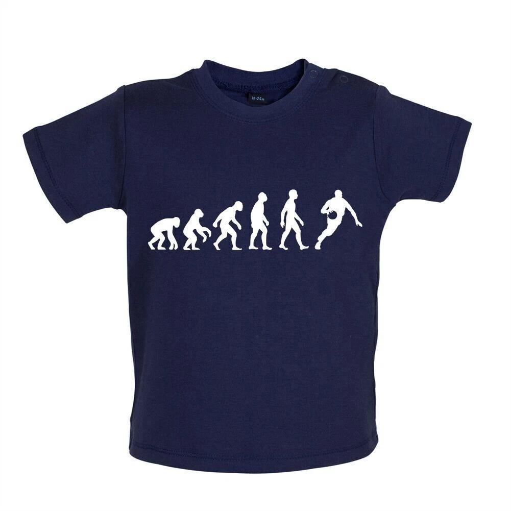 Evolution of Man Basketball - Baby Kids Boys Girls Unisex T-Shirt / Romper - Basketball Player Love 120