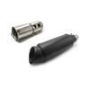 Pace Silencer Motorcycle Exhaust Black Stainless Steel Pot + DB-Killer for Exhausts with 51 Mm Collector Connection
