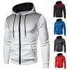 Men's Solid Color Hoodie and Pants Sports Set - Spring/Autumn Style
