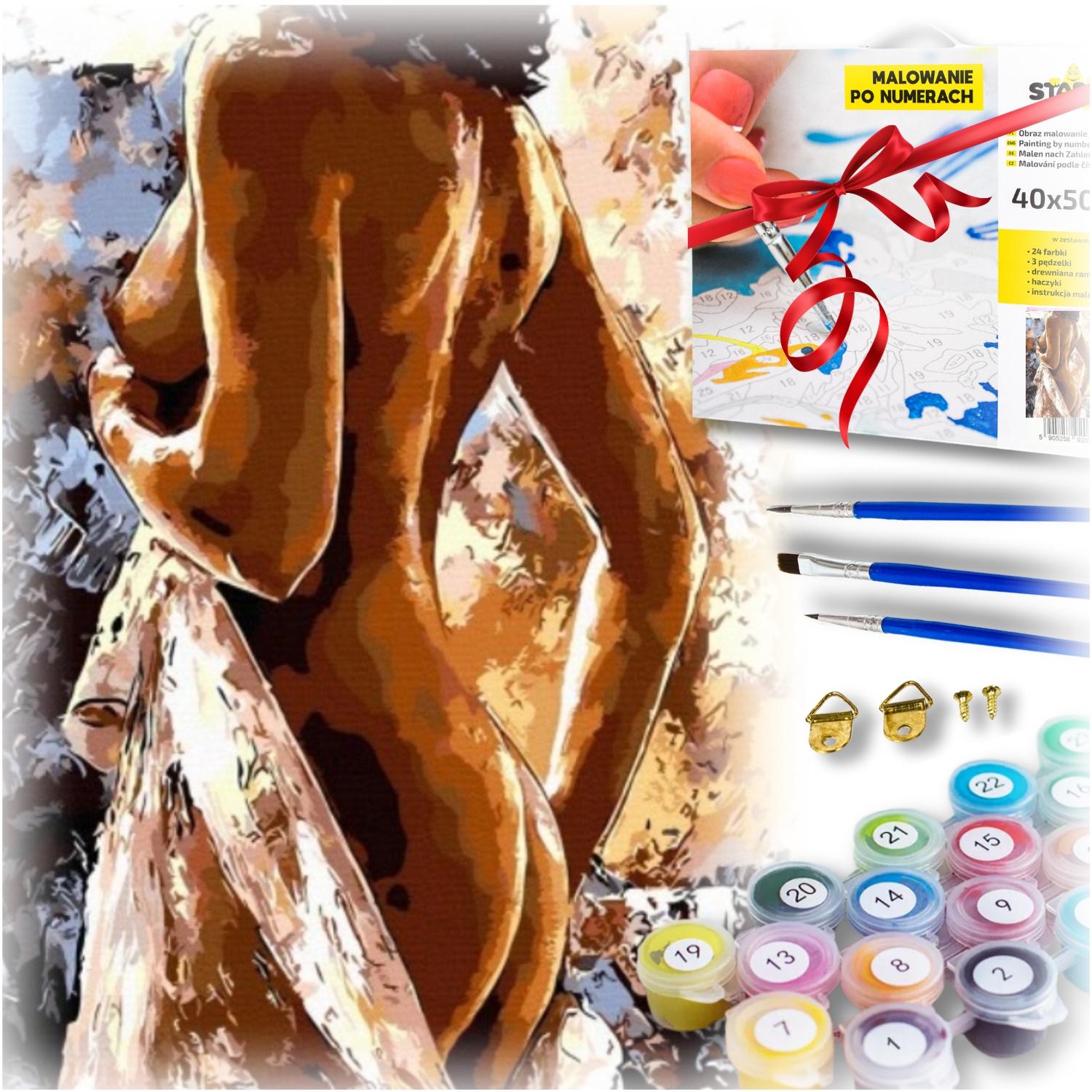 Painting by numbers for adults picture with frame woman nude gift christmas