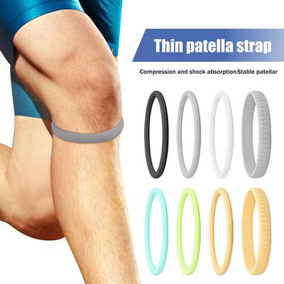 Silicone Patella Tendon Knee Straps Knee Fixed Protection Patella Stabilizer Knee Belt Support Highly Elastic Flexible Sports