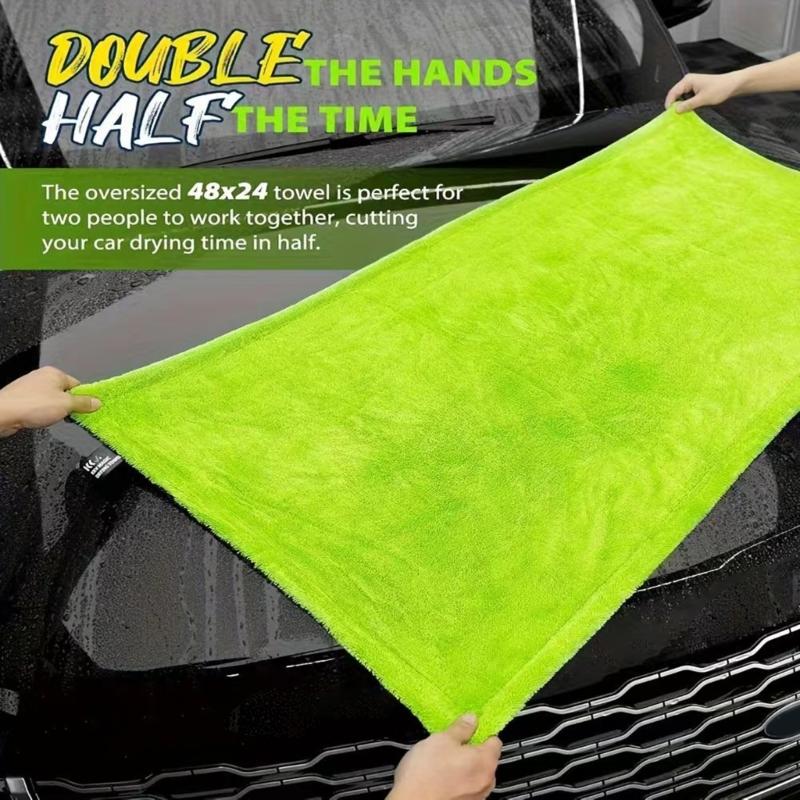 Extra Large Car Wash Towel Water Absorbent Microfiber Scratch Resistant for SUV Vehicle Drying Cars Detailing Washing