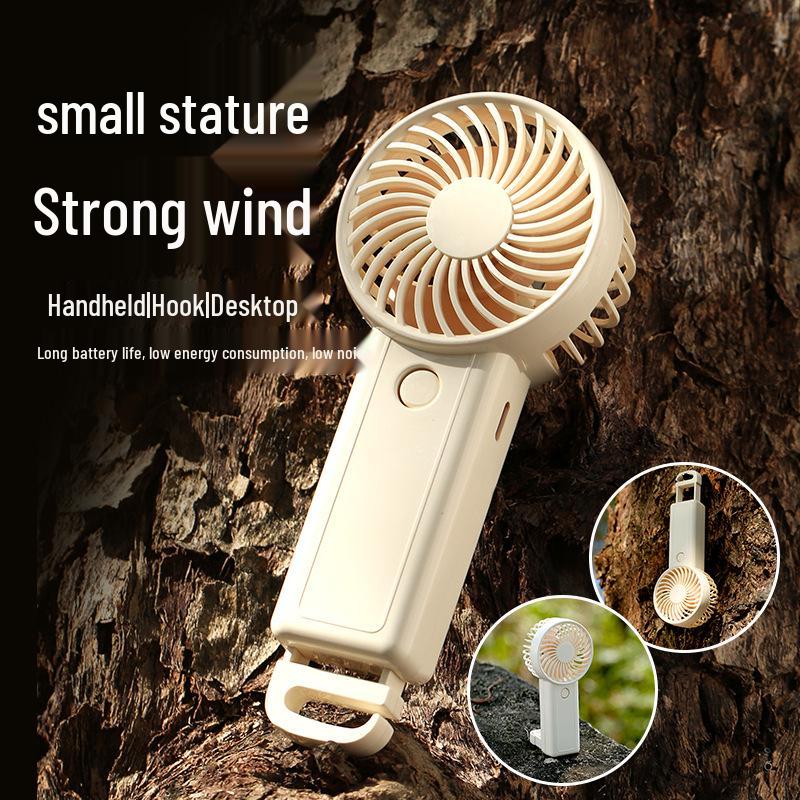 Compact USB Rechargeable Student Desk Fan for Camping & Outdoors
