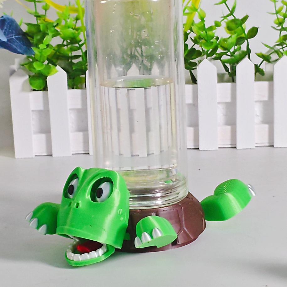 Creative Cute Funny 3D Printing Frightened Turtle Shape Drink Coasters Table Ornaments Kettle Mat Tea Coaster Desktop Decoration