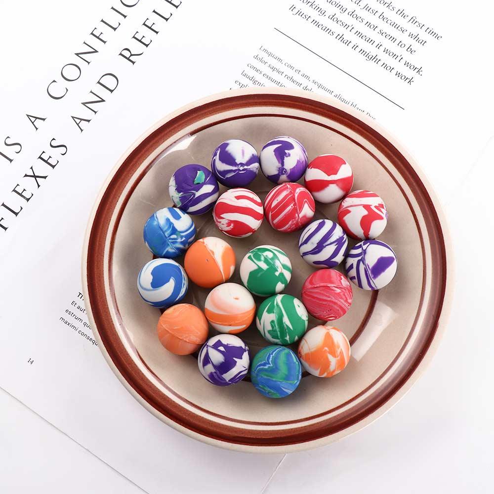Toy Colorful Elastic Mini for Child Jumping Balls Rubber Ball Swirl Bouncing Balls Bouncing Balls