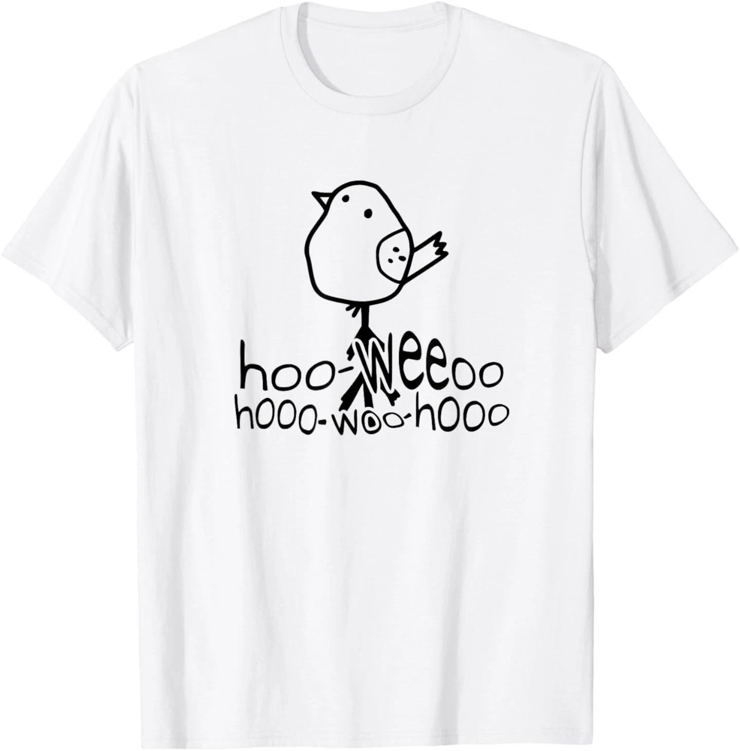 Minimalist Line Art Birdsong Morning Dove Doodle Graphic T-Shirt L