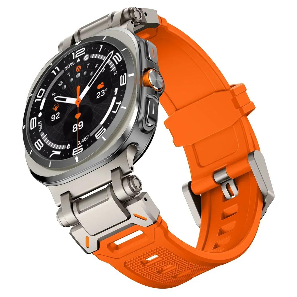 Rubber Strap for Samsung Galaxy 8 44mm 40mm 8 Classic 46mm Luxury Sports Band for Galaxy Ultra 2025 2024 Watchband Bracelet
