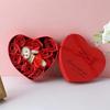 10 Artificial Flowers Valentines Day Gift For Rose Gift Box With Cute Bear Heart Romantic Mothers Day Wedding Home Party Decor