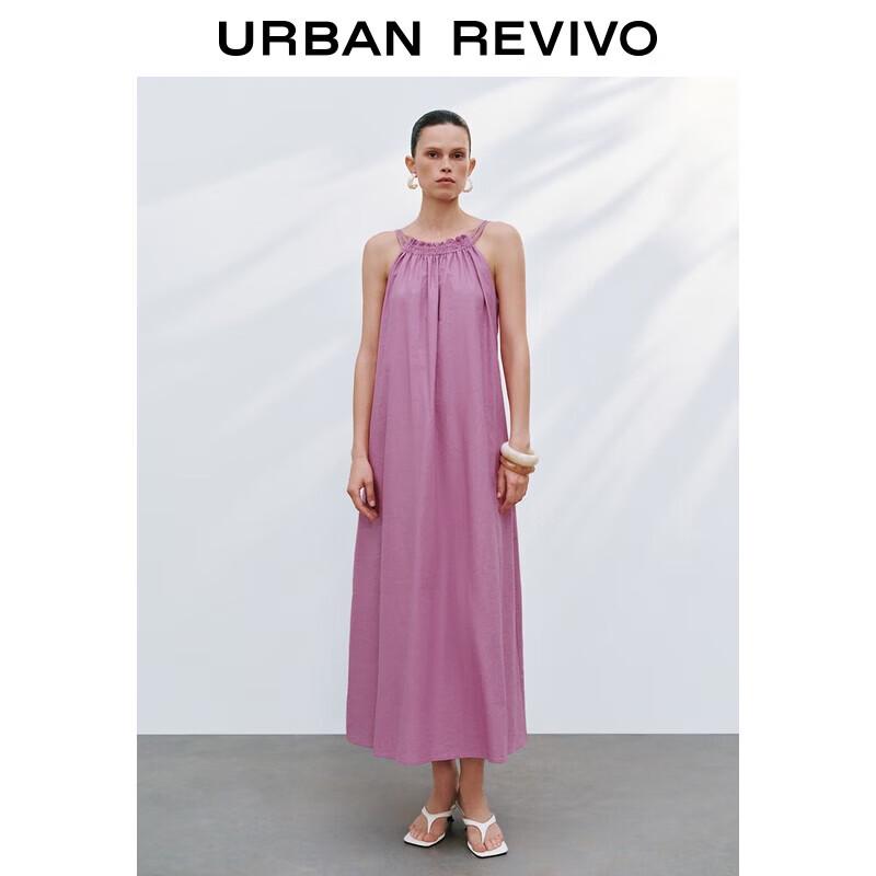 

Летнее платье-макси UR для женщин 2025 года из жатого льна L