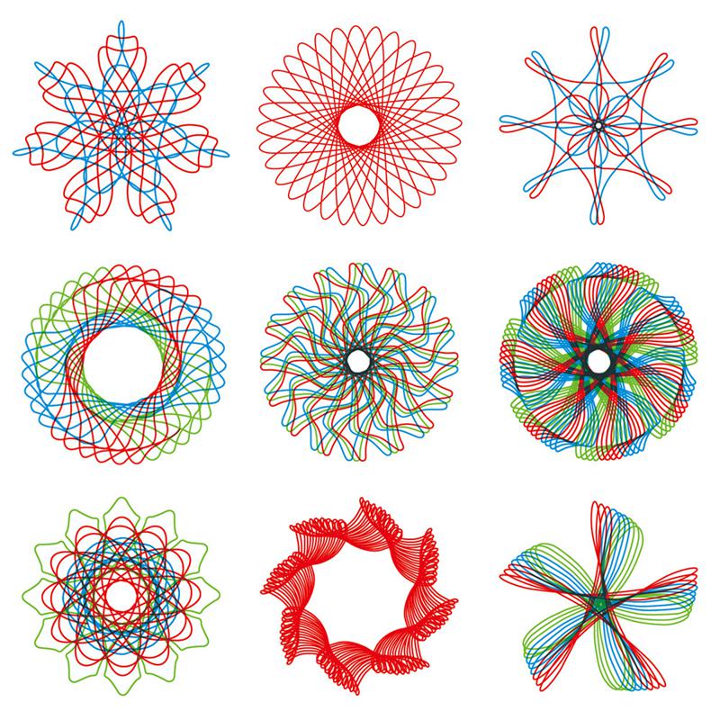Spirograph Drawing Toys Set Interlocking Gears Wheels DIY Painting AccessoriR_yk Spirograph Drawing Toys Set Interlocking Gears Wheels DIY Painting AccessoriR_yk