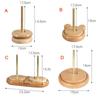 Wool Ball Thread Spool Rotating Yarn Stand Knitting Tool Wooden Yarn Holder  Crochet