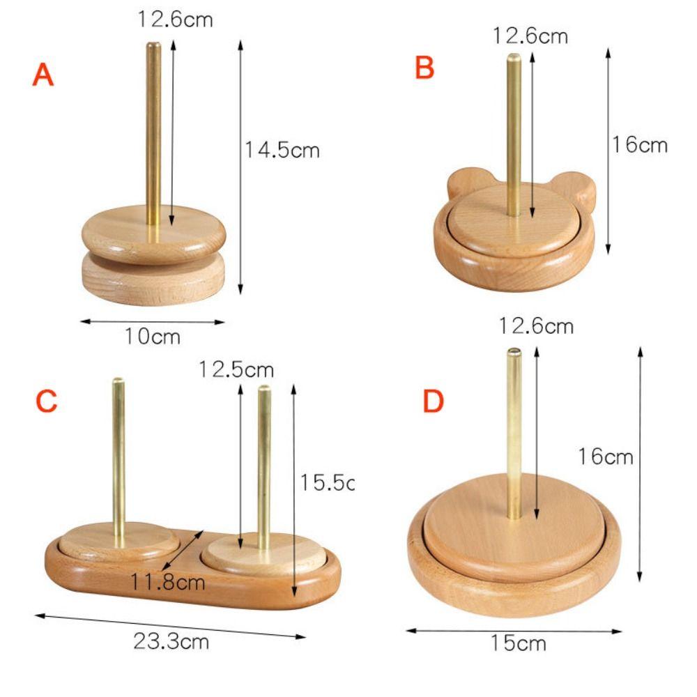 Rotating Thread Spool Spinning Yarn Stand Embroidery Thread Organizer Wooden Yarn Holder  Crochet