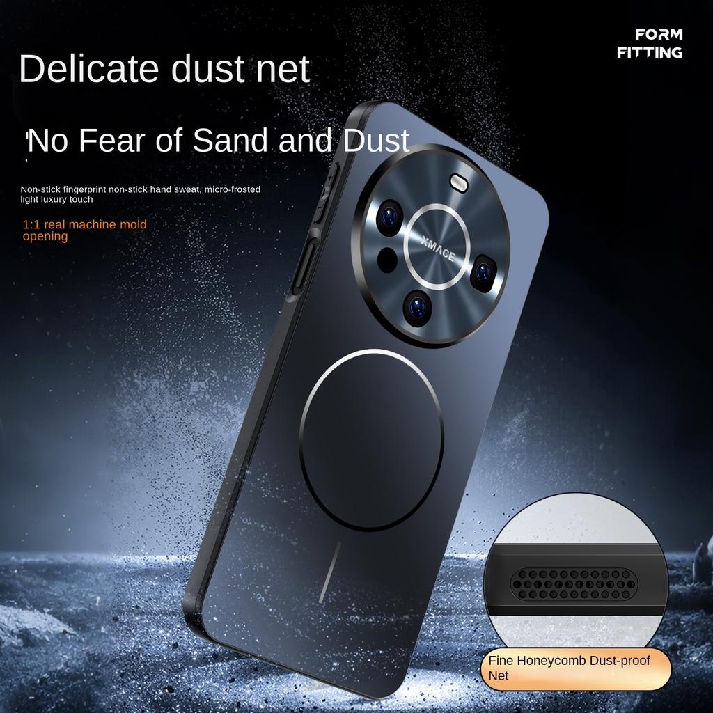Huawei Mate 60 60 Pro 60 ProPlus için Renkli manyetik tam lens koruyucu çizilmeye dayanıklı düşmeye karşı dayanıklı telefon kılıfı