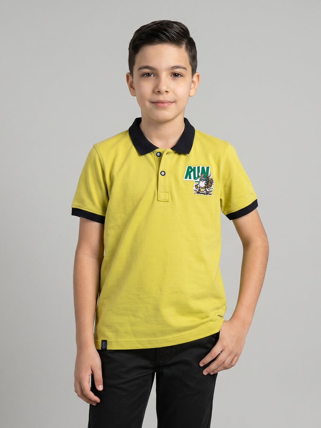 Monte Carlo Boy Regular Fit Yellow Tshirt 7-8 Years жёлтый
