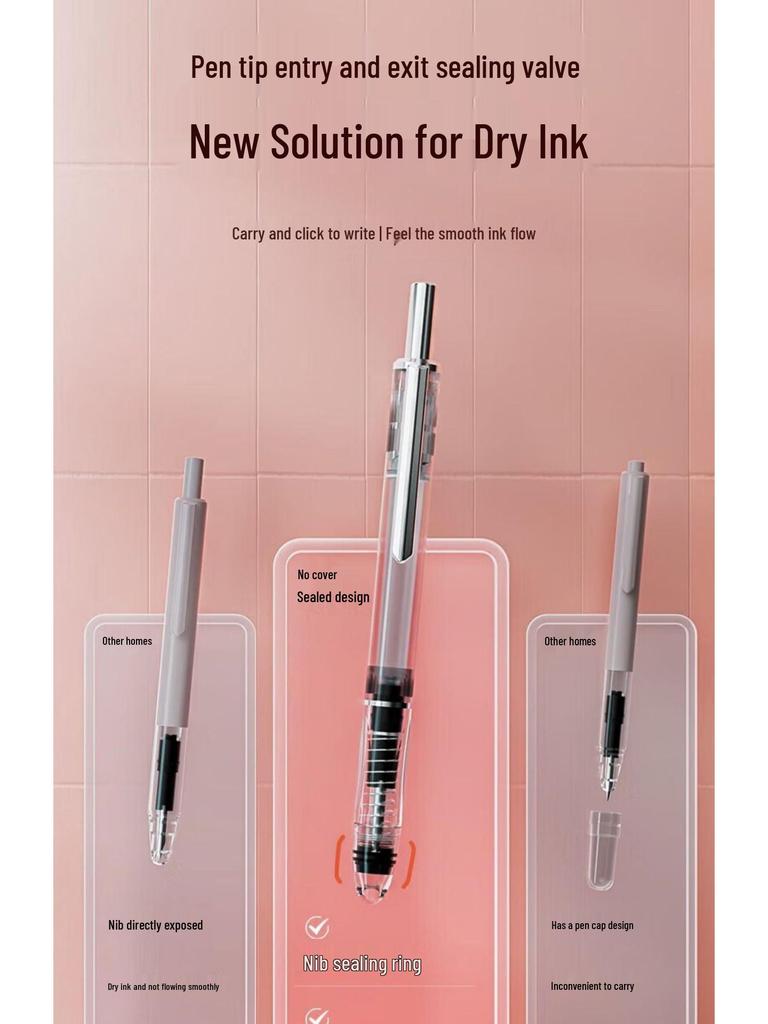You Shang K016 Press-Activated Fountain Pen: Sealed, Automatic Design for Third Grade Students' Character Practice