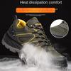 Oulylan Anti-smash Steel Toe Labor Shoes Light Comfort Male Safety Footwear Breathable Wear-resistant Work Protection Sneakers