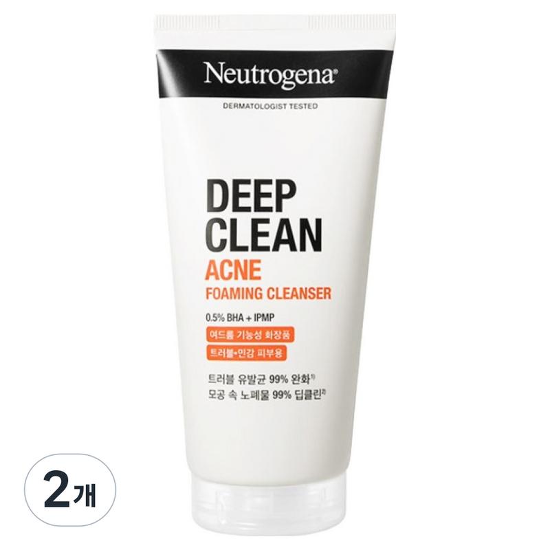 Neutrogena Deep Clean Akne Schaumreiniger, 150g, 2 Stück