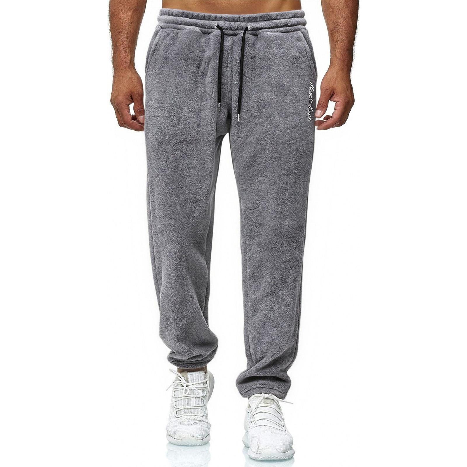 

Мужские однотонные плюшевые пижамные брюки, мужские повседневные модные спортивные штаны XL