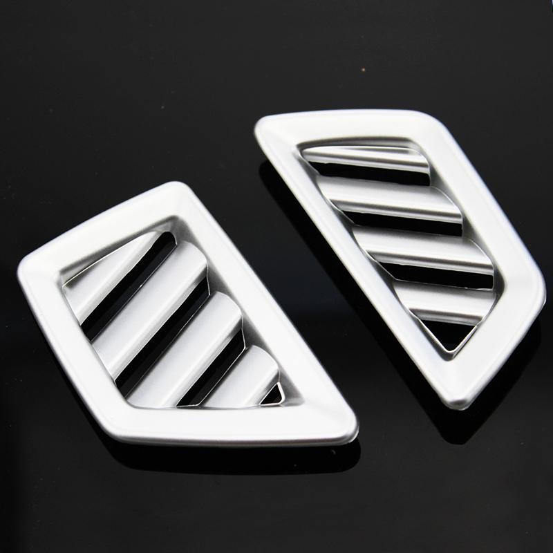 My Good Car 2Pcs ABS Car Styling Instrument Panel Vent Outlet Frame Front Air Outlet For Peugeot 4008 2017 2018 Car 