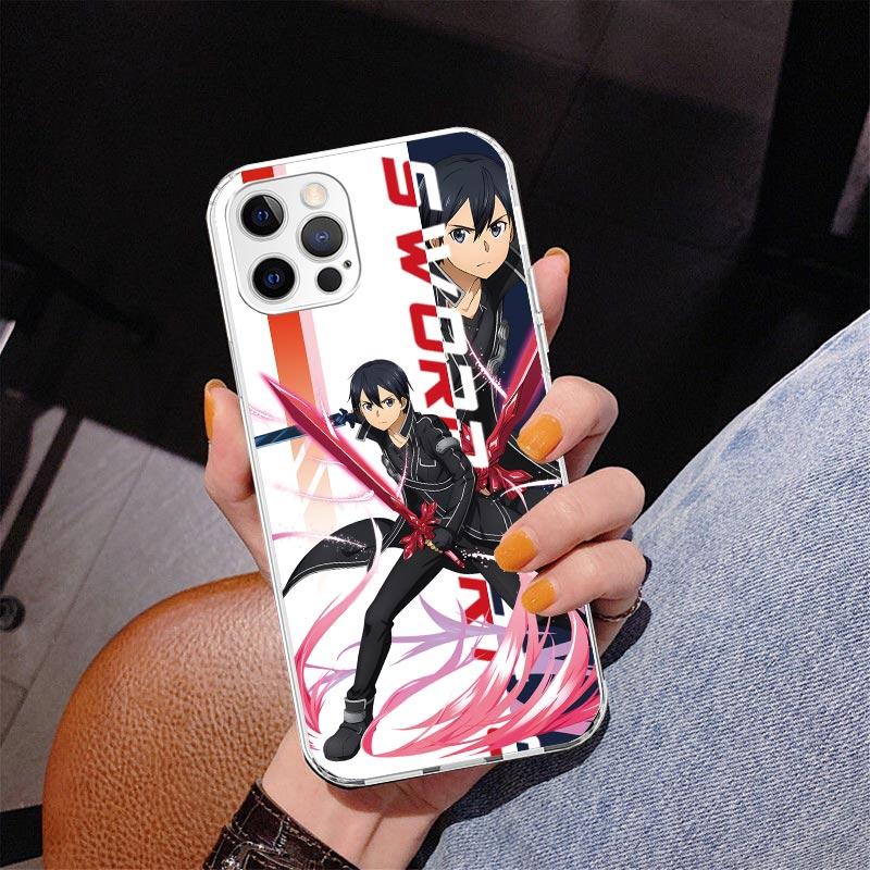 Anime Sword Art Online SAO Phone Case For iPhone 17 Air 16 Pro Max 16E 15 + 14 Plus 11 12 13 Mini 7 8 SE Gift Print Cover Fundas