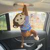 Monkey Car Paper Towel Box Creative Armrest Box Cartoon Internet Celebrity Hanging Seat Rear Row Car Interior Tissue Box