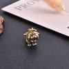 Brass Cartoon Little Tiger Animal Keychain Pendant Zodiac Tiger Small Pendant