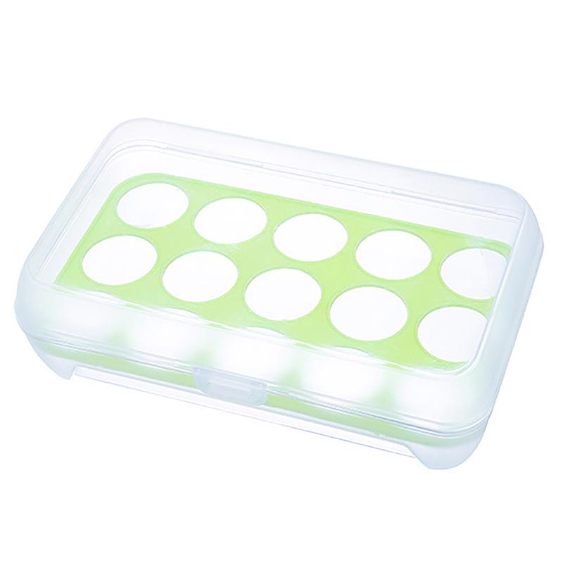 15 Grids Egg Storage Box Egg Carton Pp Case Egg Box Tray With Lid Drawer