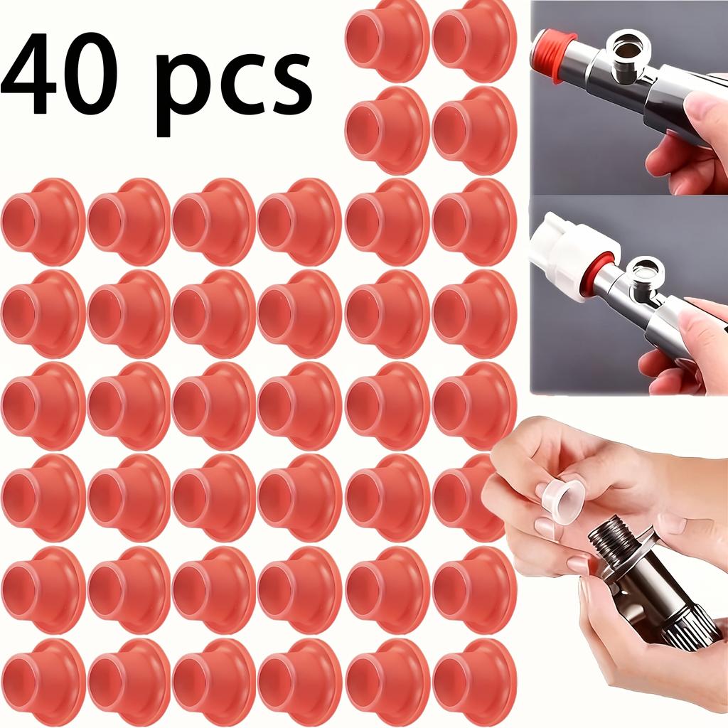 40 High-Quality Silicone Faucet Sealing Washers - Washers And Tape to Prevent Dripping And Leaking, And Durable, Washers | Durable Faucet Washers fo