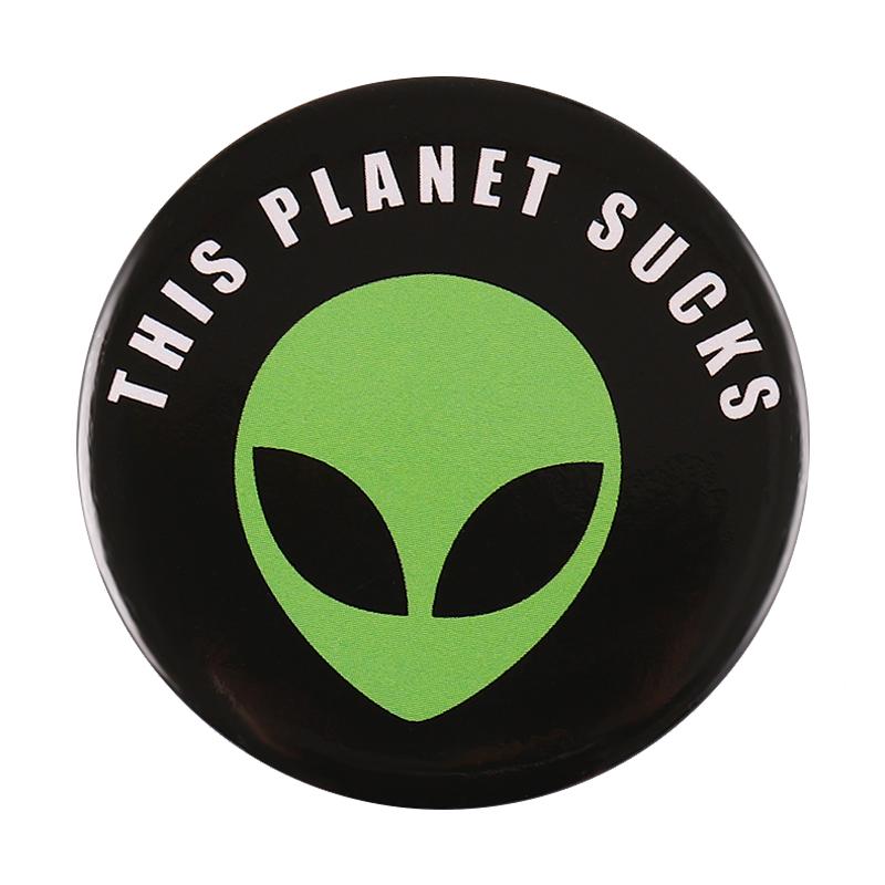 Tinplate Soft Button Pin Anime Fun Animal Goose Frog Cat Alien Cherry Brooch for Hat Bag Creative Jewelry Gift Lapel Badge 2025