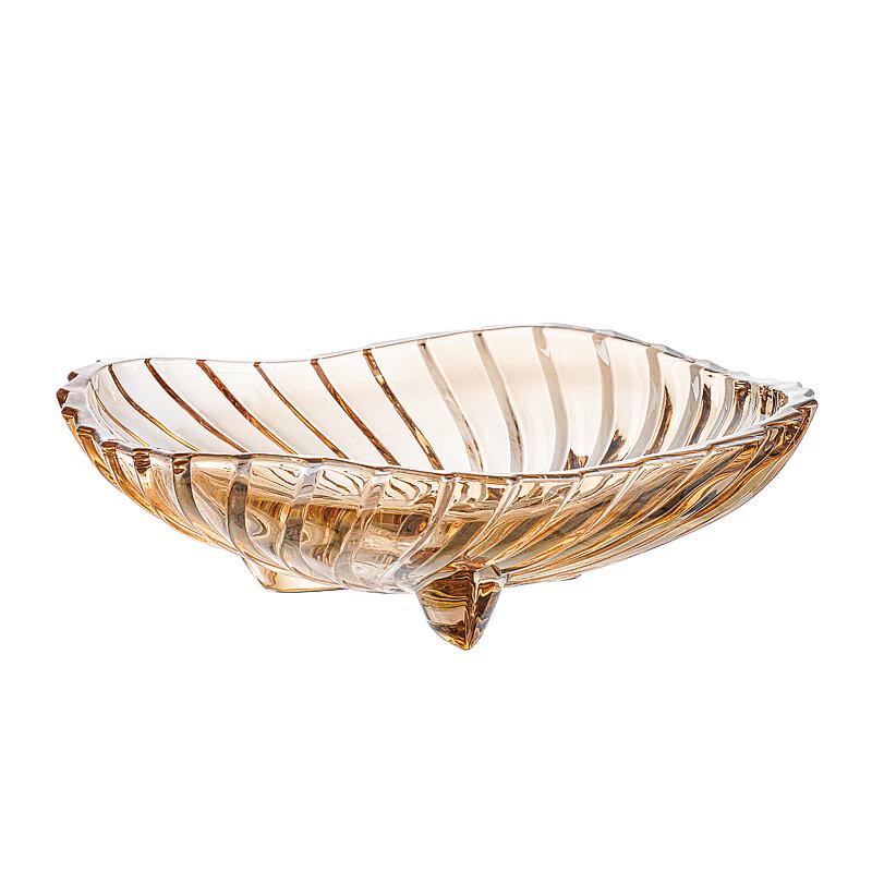 Flavinmci European Crystal Glass Triangular Fruit Plate