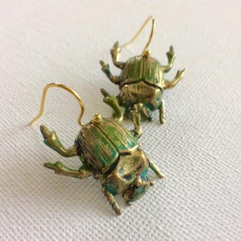Antique Insect Earrings Alloy Fashion Accessories Metal Craftsmanship Unique Ear Jewelry Suitable for Daily Outfits