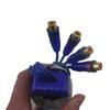 Car SUV Stereo Radio Speaker Wire 4-Way RCA Hi/Lo Line Level Converter Adaptor